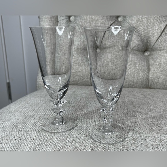 Tiffin-Franciscan Eternity Iced Tea Glass 6 1/2in Crystal Set Of 2 - Picture 1 of 5